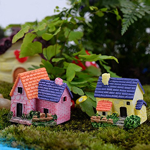 N hfjeigbeujfg Miniature Fairy Garden Mini Fairy Garden Miniature Resin Thatched House Micro Dollhouse Ornament Decor N hfjeigbeujfg Miniature Fairy Garden Mini Fairy Garden Miniature Resin Thatched House Micro Dollhouse Ornament Decor