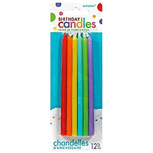 Amscan Taper Candles 5 inch Multicolor