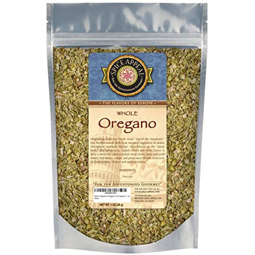 Spice Appeal European Oregano In resealable stay fresh pouch 1 oz Spice Appeal European Oregano In resealable stay fresh pouch 1 oz