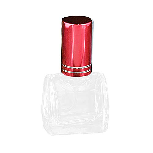 Academyus Travel Refillable Bottle Dispenser Container 10ml Mini Portable Travel Glass Refillable Perfume Atomizer Empty Spray Bottle Red