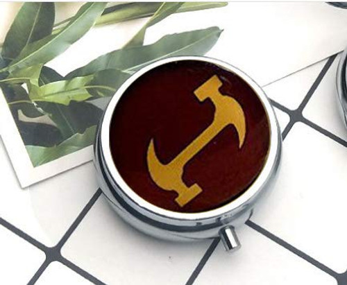 Compact 3 Compartment Medicine Case Pill Box for Pocket or Purse Pill Box Decorative Pill Case with Gift Box The Simpsons Stonecutters Compact 3 Compartment Medicine Case Pill Box for Pocket or Purse Pill Box Decorative Pill Case with Gift Box The Simpsons Stonecutters
