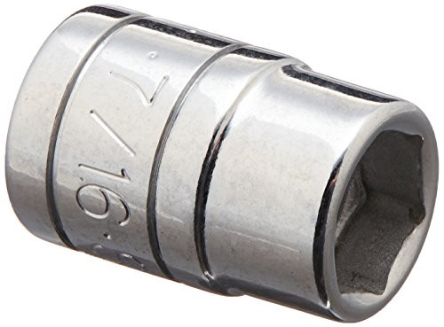 SK Hand Tool 45114 6 Point 3/8-Inch Drive Standard Socket, 7/16-Inch, Chrome