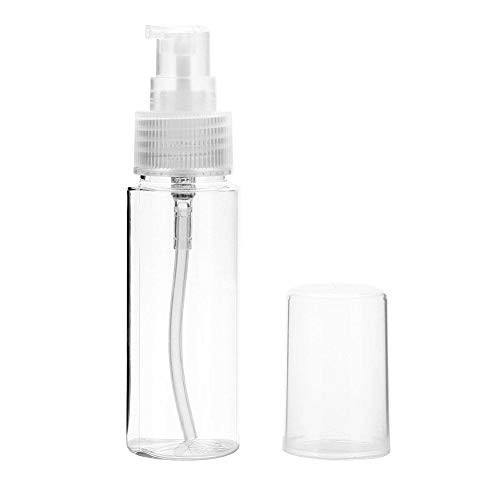 ANGGREK 50ML 1.7oz Plastic Spray Bottle Refillable Empty Spray Bottle Toner Lotion Serum Container Dispenser Bottle Portable Travel Mini Spray Bottles with Pump