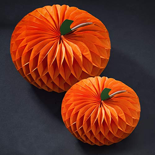 Honeycomb Pumpkin Centerpiece Kit 3 ct