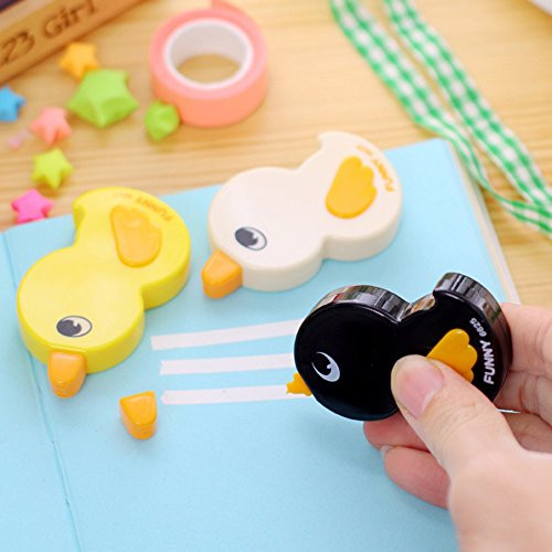 Office School Student Stationery Supplies Gift  and  Lovely Stationery Duck Correction Tape Cartoon Office Accessory School Supplies