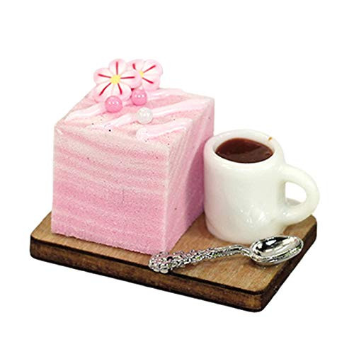 BARMI Dollhouse Kitchen Scene Mini Sponge Mousse Cake Decor Model Toy DIY Crafts GiftPerfect DIY Dollhouse Toy Gift Set B