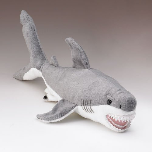 Wildlife Artists Great White Shark Plush Stuffed Toy, Small