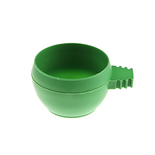 7haofang Mini Parrot Food Water Bowl Feeder Plastic Pigeons Birds Cage Sand Cup Feeding