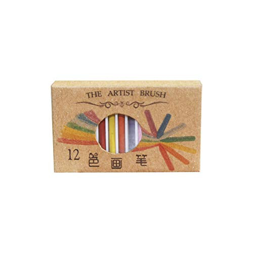 BARMI 12Pcs Box Miniature Simulation Multicolor Crayon Model 1 12 Dollhouse DIY DecorPerfect DIY Dollhouse Toy Gift Set B