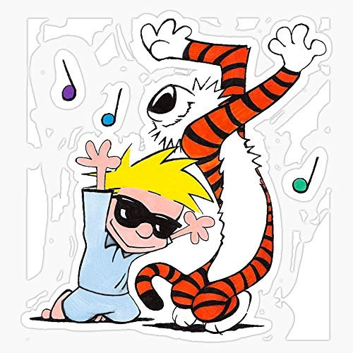 The Dance - Calvin And Hobbs Sticker Vinyl Waterproof Sticker Decal Car Laptop Wall Window Bumper Sticker 5 inch