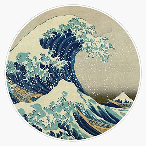 The Great Wave Off Kanagawa Sticker Vinyl Waterproof Sticker Decal Car Laptop Wall Window Bumper Sticker 5 inch The Great Wave Off Kanagawa Sticker Vinyl Waterproof Sticker Decal Car Laptop Wall Window Bumper Sticker 5 inch