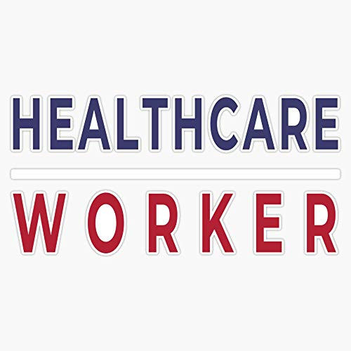 CNW Studio Healthcare Worker America Sticker Vinyl Decal Wall Laptop Car Bumper Sticker 5 inch