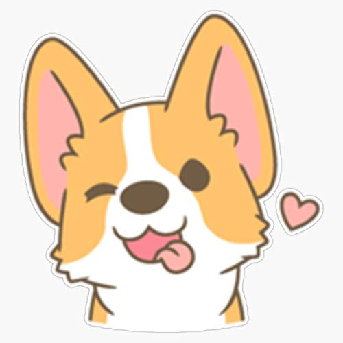 Cute Corgi Sticker Vinyl Waterproof Sticker Decal Car Laptop Wall Window Bumper Sticker 5 inch Cute Corgi Sticker Vinyl Waterproof Sticker Decal Car Laptop Wall Window Bumper Sticker 5 inch