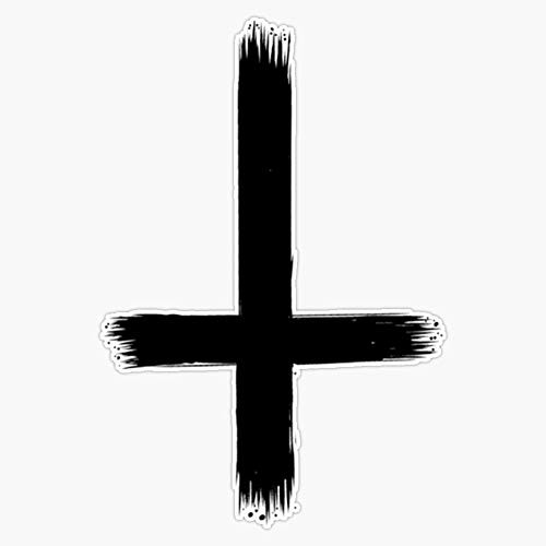 EMC Graphics Upside Down Cross Vinyl Waterproof Sticker Decal Car Laptop Wall Window Bumper Sticker 5 inch EMC Graphics Upside Down Cross Vinyl Waterproof Sticker Decal Car Laptop Wall Window Bumper Sticker 5 inch