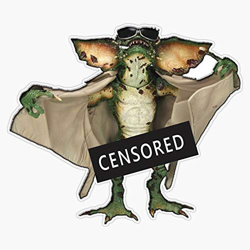 EMC Graphics Gremlins Censored Vinyl Waterproof Sticker Decal Car Laptop Wall Window Bumper Sticker 5 inch
