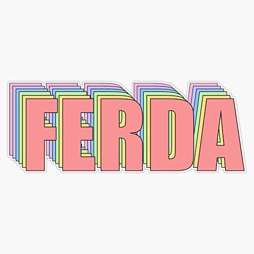 EMC Graphics Rainbow Ferda Vinyl Waterproof Sticker Decal Car Laptop Wall Window Bumper Sticker 5 inch
