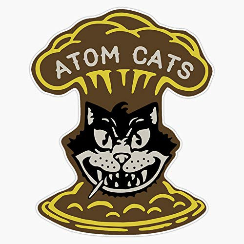EMC Graphics Atom Cats Vinyl Waterproof Sticker Decal Car Laptop Wall Window Bumper Sticker 5 inch