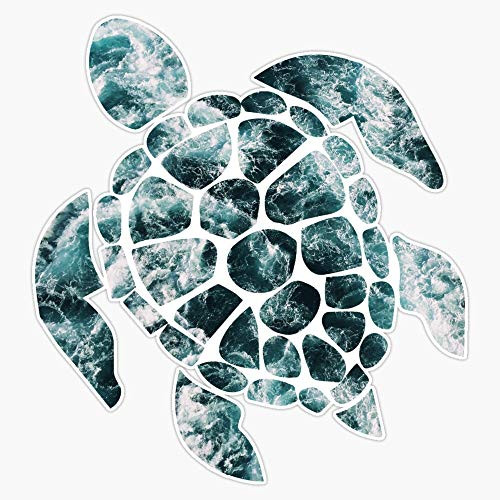 EMC Graphics Sea Turtle - Turquoise Ocean Waves Vinyl Waterproof Sticker Decal Car Laptop Wall Window Bumper Sticker 5 inch EMC Graphics Sea Turtle - Turquoise Ocean Waves Vinyl Waterproof Sticker Decal Car Laptop Wall Window Bumper Sticker 5 inch