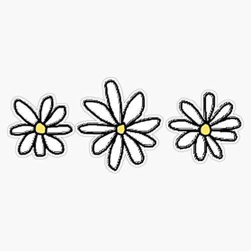 EMC Graphics Daisys Vinyl Waterproof Sticker Decal Car Laptop Wall Window Bumper Sticker 5 inch