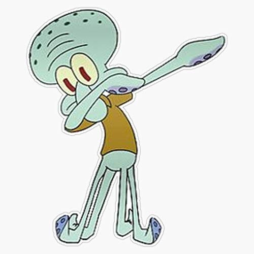 EMC Graphics Squidward Dabbing Vinyl Waterproof Sticker Decal Car Laptop Wall Window Bumper Sticker 5 inch EMC Graphics Squidward Dabbing Vinyl Waterproof Sticker Decal Car Laptop Wall Window Bumper Sticker 5 inch