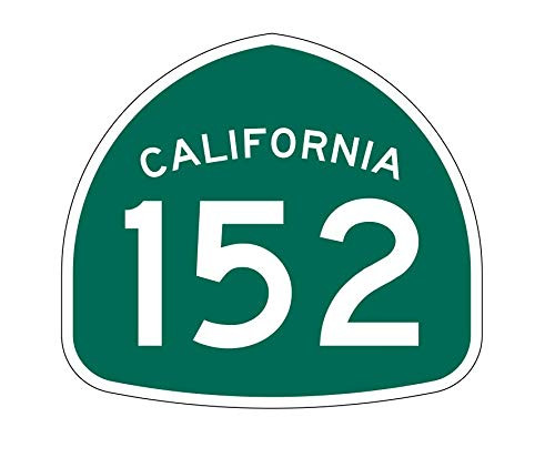 MR3Graphics California State Route 152 Sticker Decal R1223 Highway Sign Vinyl Decal Wall Laptop Car Bumper Sticker 5 inch