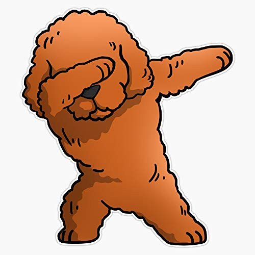 Funny Toy Poodle Dabbing Vinyl Waterproof Sticker Decal Car Laptop Wall Window Bumper Sticker 5 inch Funny Toy Poodle Dabbing Vinyl Waterproof Sticker Decal Car Laptop Wall Window Bumper Sticker 5 inch