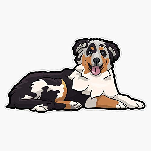 Aussie Australian Shepard Sticker Vinyl Waterproof Sticker Decal Car Laptop Wall Window Bumper Sticker 5 inch Aussie Australian Shepard Sticker Vinyl Waterproof Sticker Decal Car Laptop Wall Window Bumper Sticker 5 inch