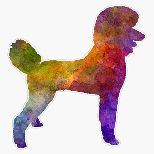 Poodle 01 In Watercolor Vinyl Waterproof Sticker Decal Car Laptop Wall Window Bumper Sticker 5 inch Poodle 01 In Watercolor Vinyl Waterproof Sticker Decal Car Laptop Wall Window Bumper Sticker 5 inch