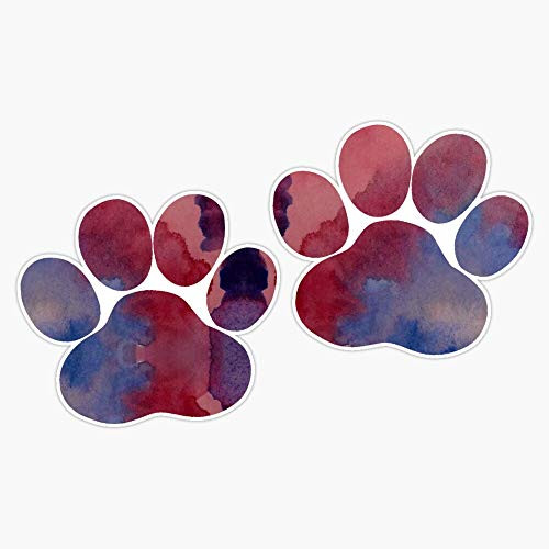 Dog Paw Prints Vinyl Waterproof Sticker Decal Car Laptop Wall Window Bumper Sticker 5 inch