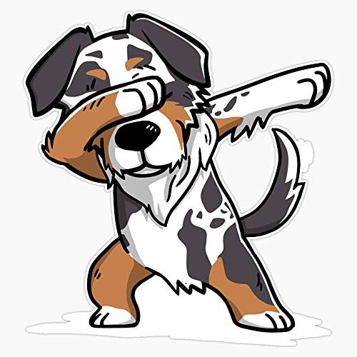 Funny Dabbing Australian Shepherd Vinyl Waterproof Sticker Decal Car Laptop Wall Window Bumper Sticker 5 inch Funny Dabbing Australian Shepherd Vinyl Waterproof Sticker Decal Car Laptop Wall Window Bumper Sticker 5 inch