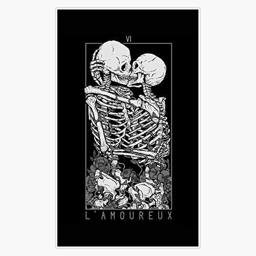 The Rose Skeleton Vinyl Waterproof Sticker Decal Car Laptop Wall Window Bumper Sticker 5 inch