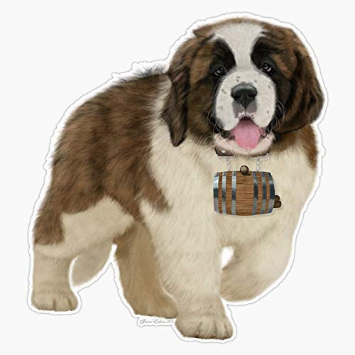 On A Mission - The Saint Bernard Vinyl Waterproof Sticker Decal Car Laptop Wall Window Bumper Sticker 5 inch On A Mission - The Saint Bernard Vinyl Waterproof Sticker Decal Car Laptop Wall Window Bumper Sticker 5 inch