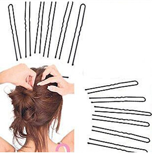 18 Pieces 6cm U Shaped Black Hair Pin Bobby Pins for Buns 18 Pieces 6cm U Shaped Black Hair Pin Bobby Pins for Buns
