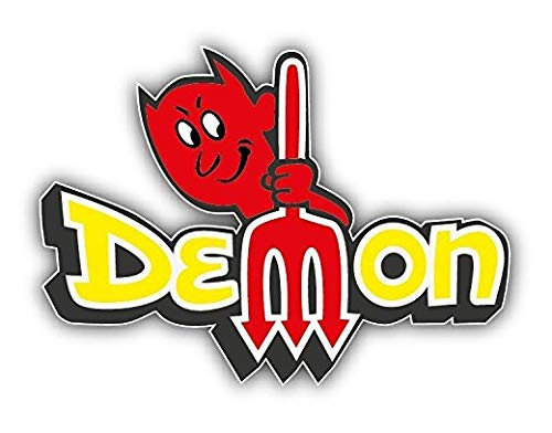 Dodge Demon Logo Auto - 5 Inch Sticker Graphic - Auto Wall Laptop Cell phone Bumper Window Decal Sticker