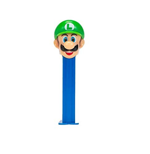 PEZ Nintendo Super Mario Candy Dispenser - Luigi Pez Dispenser With 2 Candy Refills   Nintendo Mario Bros Party Favors Grab Bags