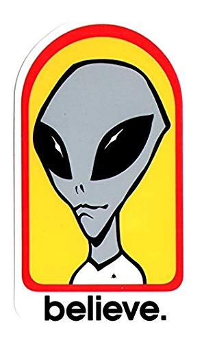 Alien Workshop - Believe Skateboard Sticker - 5 Inch Sticker Graphic - Auto Wall Laptop Cell phone Bumper Window Decal Sticker