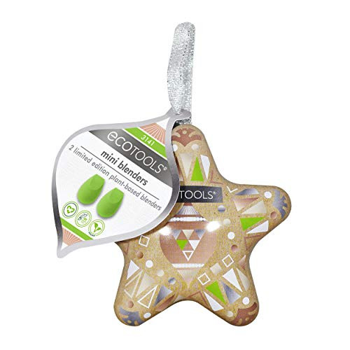 EcoTools Mini Beauty Sponge Blender Gift Set Makeup Holiday Ornament with 2 Makeup Sponges
