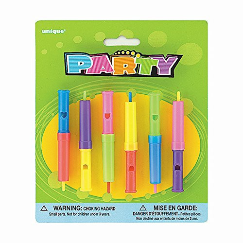 Slide Whistle Flute Music Party Favors Assorted 6ct