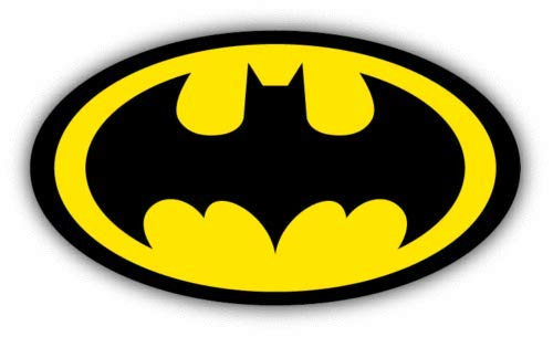 Batman Logo Cartoon - Sticker Graphic - Auto Wall Laptop Cell Truck Sticker for Windows Cars Trucks