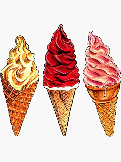 Soft Serve Ice Cream Sticker - Sticker Graphic - Auto Wall Laptop Cell Truck Sticker for Windows Cars Trucks Soft Serve Ice Cream Sticker - Sticker Graphic - Auto Wall Laptop Cell Truck Sticker for Windows Cars Trucks