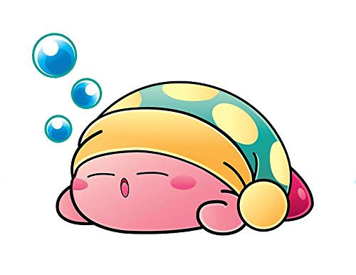LA STICKERS Sleeping Kirby - Sticker Graphic - Auto Wall Laptop Cell Truck Sticker for Windows Cars Trucks LA STICKERS Sleeping Kirby - Sticker Graphic - Auto Wall Laptop Cell Truck Sticker for Windows Cars Trucks