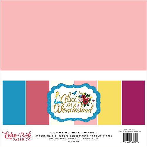 Echo Park Paper Company Alice in Wonderland Solids Kit