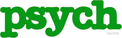 LA STICKERS Psych - Sticker Graphic - Auto Wall Laptop Cell Truck Sticker for Windows Cars Trucks LA STICKERS Psych - Sticker Graphic - Auto Wall Laptop Cell Truck Sticker for Windows Cars Trucks
