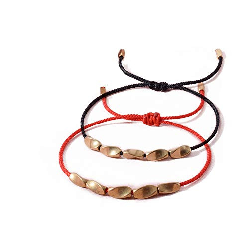 OAIITE BALIBALI Handmade Tibetan Copper Beads Bracelet Lucky Rope Bracelet Rope String Bracelet Handmade Braided Cotton Copper Beads for Women Men OAIITE BALIBALI Handmade Tibetan Copper Beads Bracelet Lucky Rope Bracelet Rope String Bracelet Handmade Braided Cotton Copper Beads for Women Men