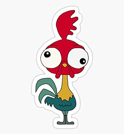 Cartoon Chicken Sticker - Sticker Graphic - Auto Wall Laptop Cell Truck Sticker for Windows Cars Trucks