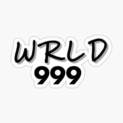 wrld 999 Juice wrld Sticker - Sticker Graphic - Auto Wall Laptop Cell Truck Sticker for Windows Cars Trucks