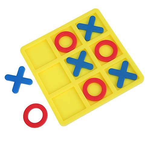 COSIKI ????????? ???? Interaction Board Games Safety Children Puzzle Toy Black Yellow 37mm 15x15cm Children Toy Adult Children for Indoor Outdoor Fun Yellow Chess Board
