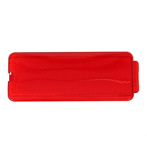 ECOTRIC Red Premium Interior Front Rear Door Reflectors for Ford 1999-2007 SuperDuty F250 F350 F450 F550  and  2000-2005 Excursion Replacement for F81Z2523820AA F81Z-2523820-AA One or Pair   One Piece