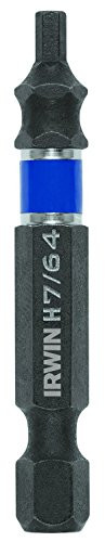 IRWIN Tools 1899874 Impact Performance Series Screwdriver Power Bits 7 64-Inch Hex 2-Inch Length 10-Pack