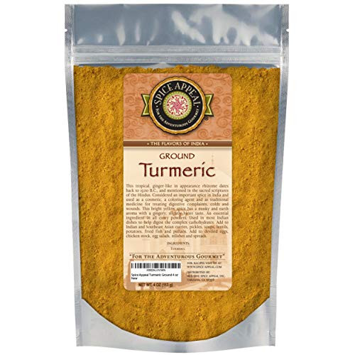 Spice Appeal Turmeric Ground in resealable stay fresh pouch 4 oz Spice Appeal Turmeric Ground in resealable stay fresh pouch 4 oz